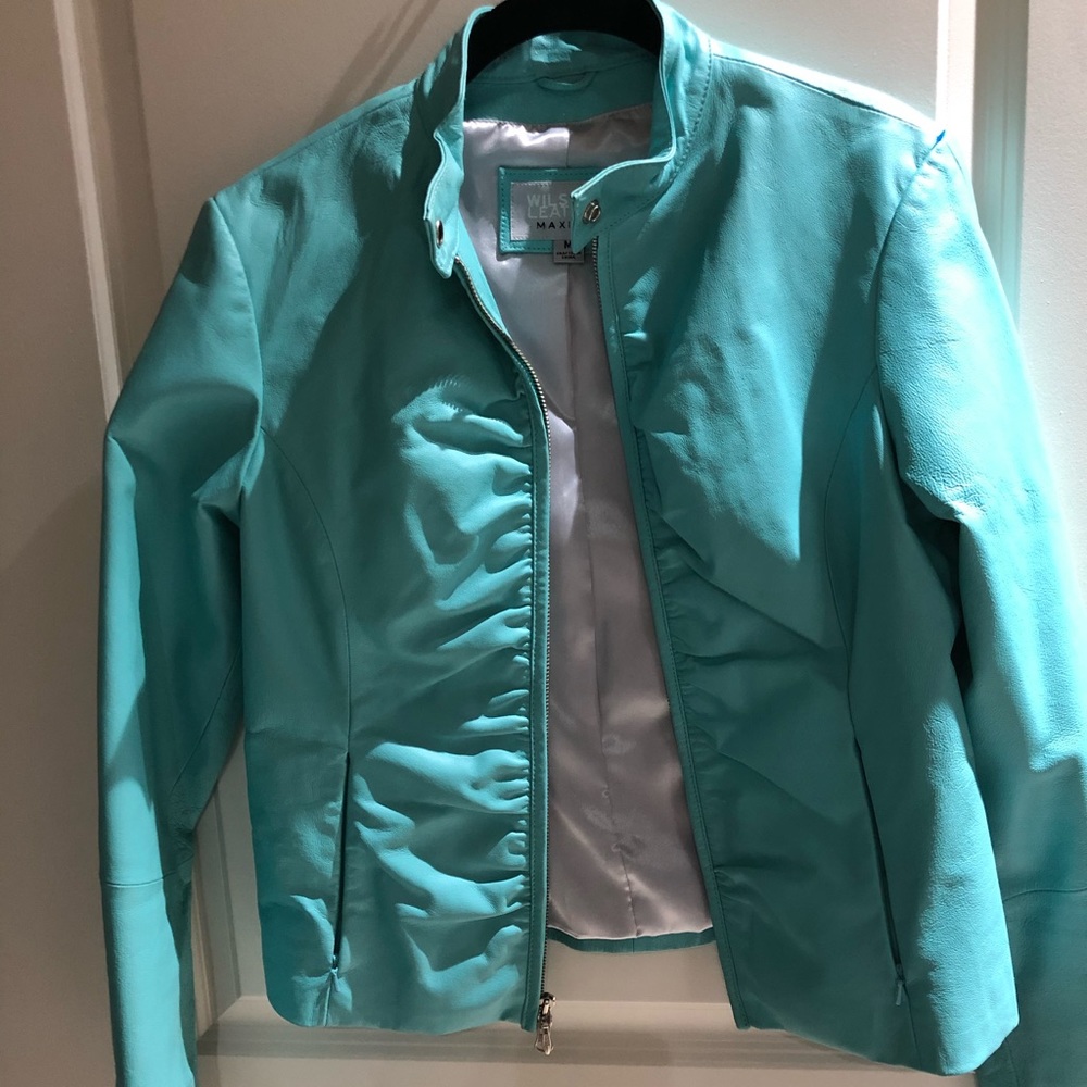 Teal Wilson’s Leather Spring Jacket